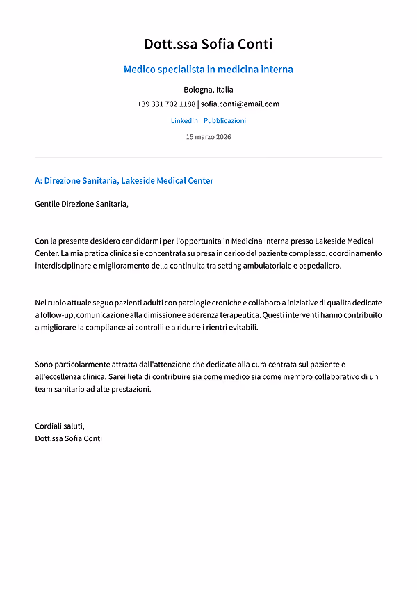 Anteprima del modello di lettera di presentazione Door Dash